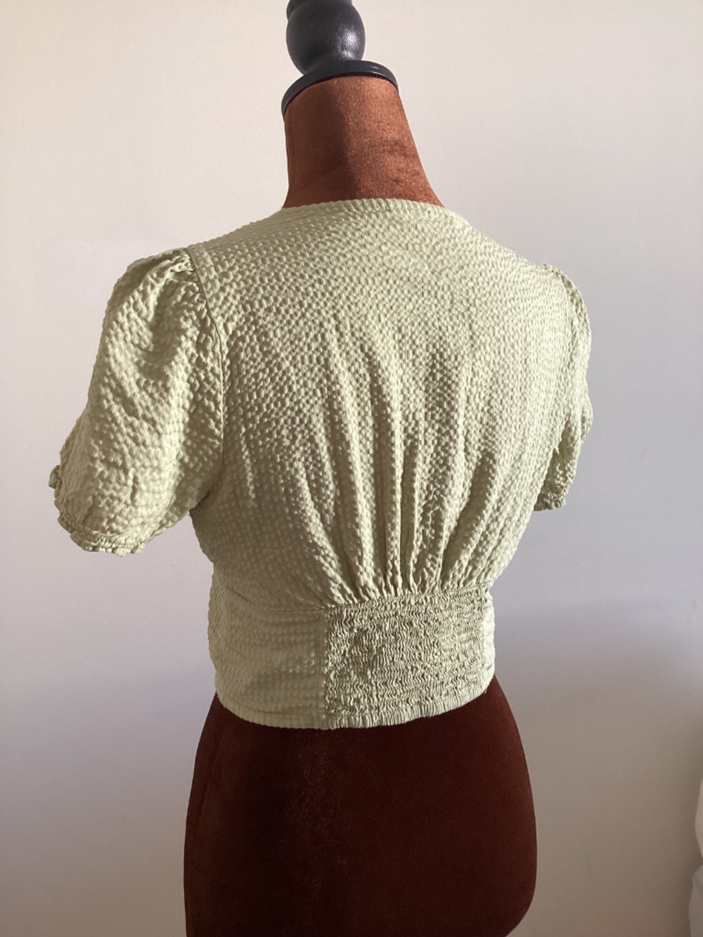 Lace button up top - Picture 3 of 5